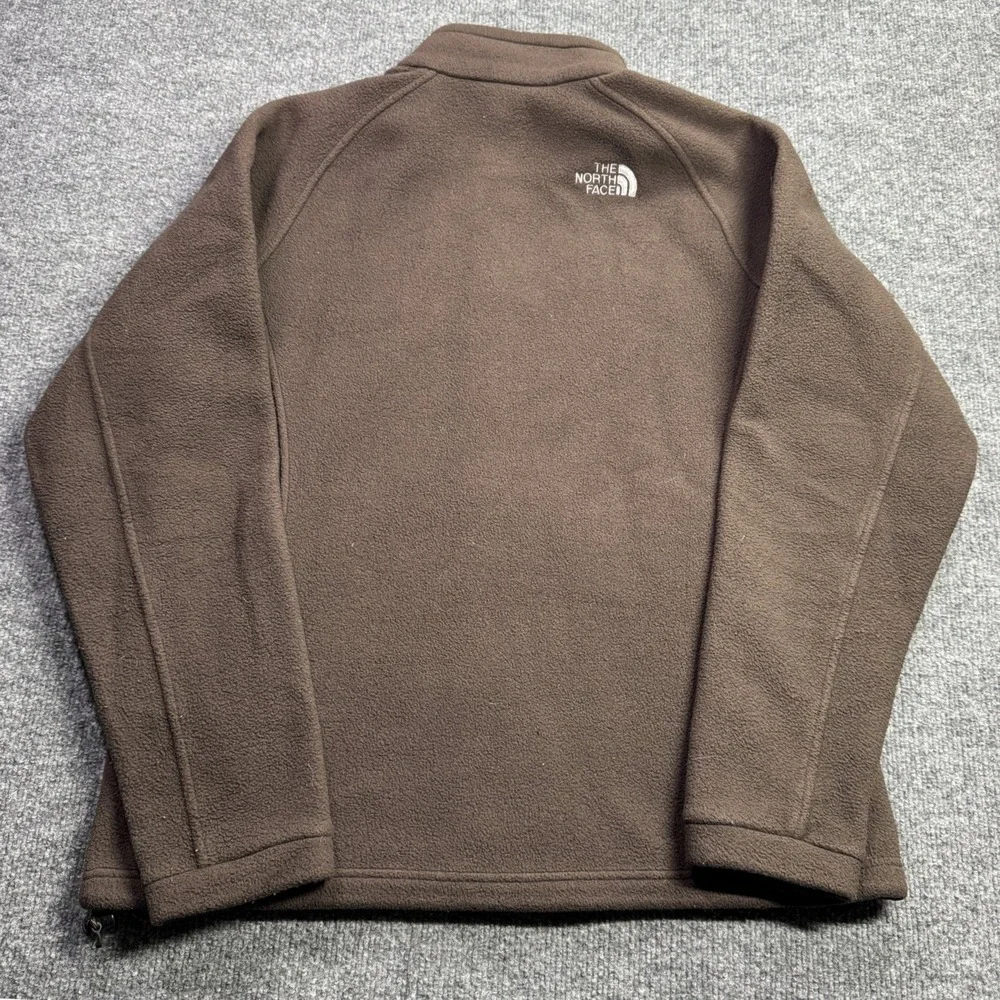 The North Face Fleece Jacket Mens Large Brown Full Zip Outdoor Hiking